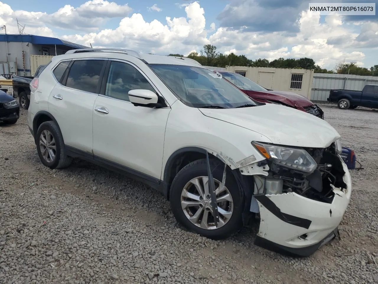 2016 Nissan Rogue S VIN: KNMAT2MT8GP616073 Lot: 68892144