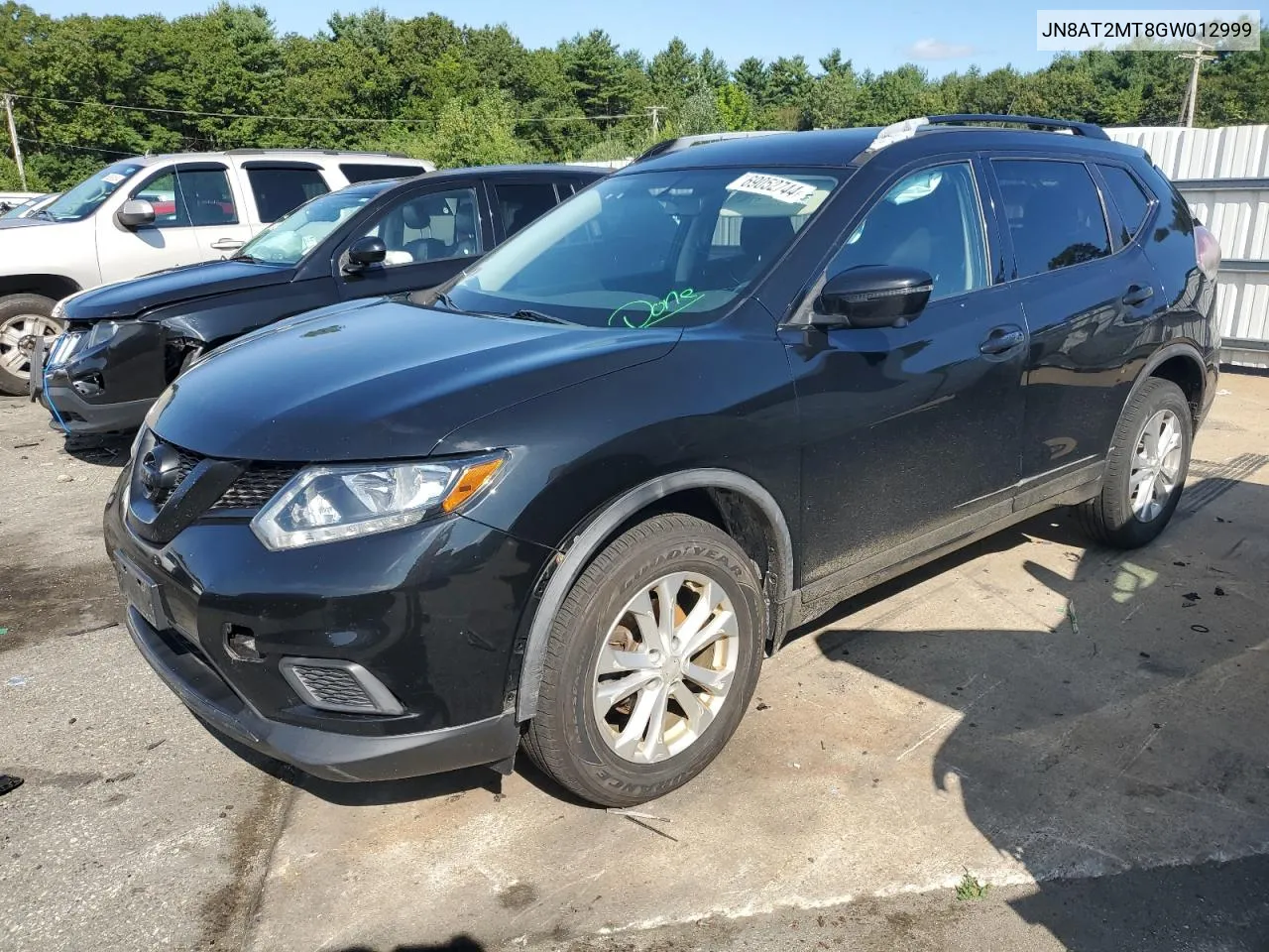 2016 Nissan Rogue S VIN: JN8AT2MT8GW012999 Lot: 69052744