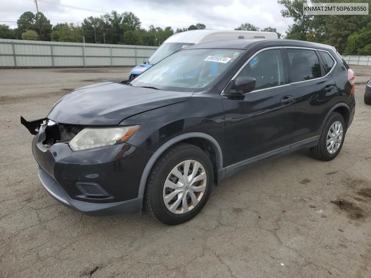 2016 Nissan Rogue S VIN: KNMAT2MT5GP638550 Lot: 69059374