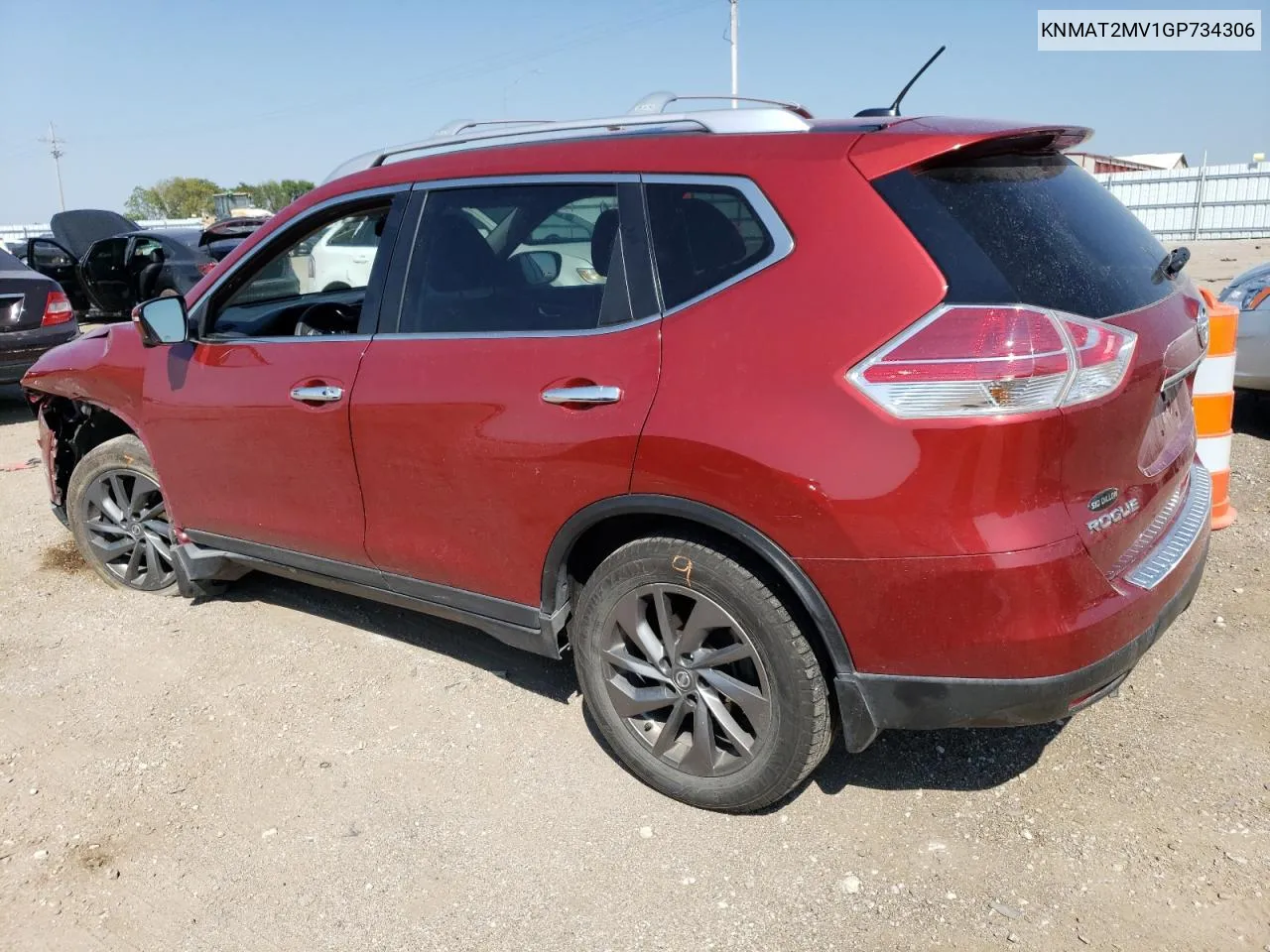 2016 Nissan Rogue S VIN: KNMAT2MV1GP734306 Lot: 69109104