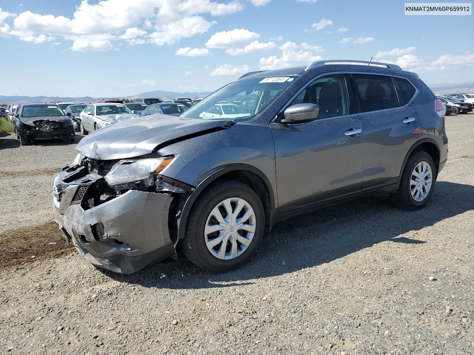 2016 Nissan Rogue S VIN: KNMAT2MV6GP659912 Lot: 69112064