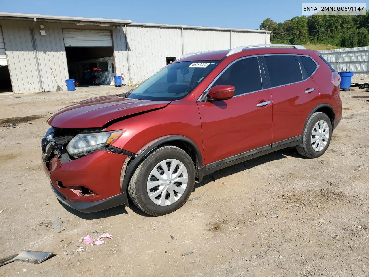 2016 Nissan Rogue S VIN: 5N1AT2MN9GC891147 Lot: 69191724