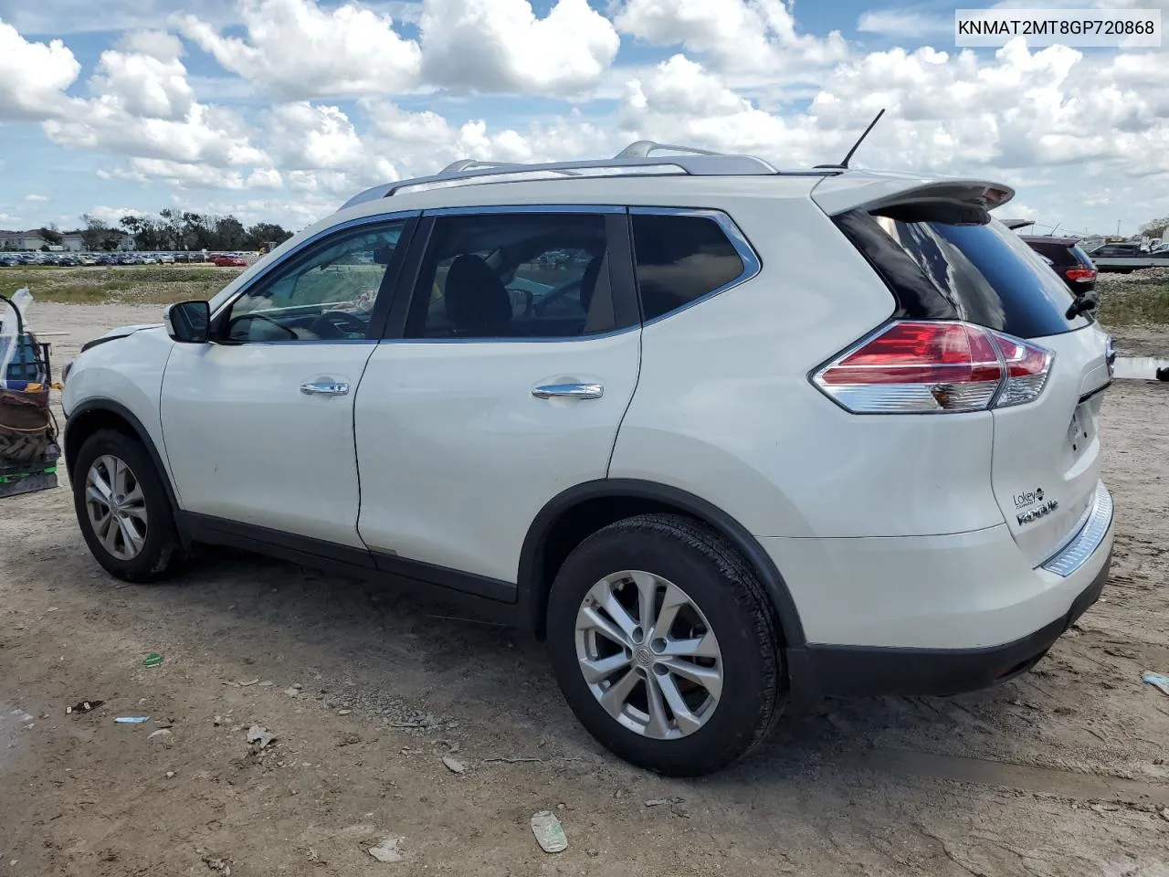 2016 Nissan Rogue S VIN: KNMAT2MT8GP720868 Lot: 69200274