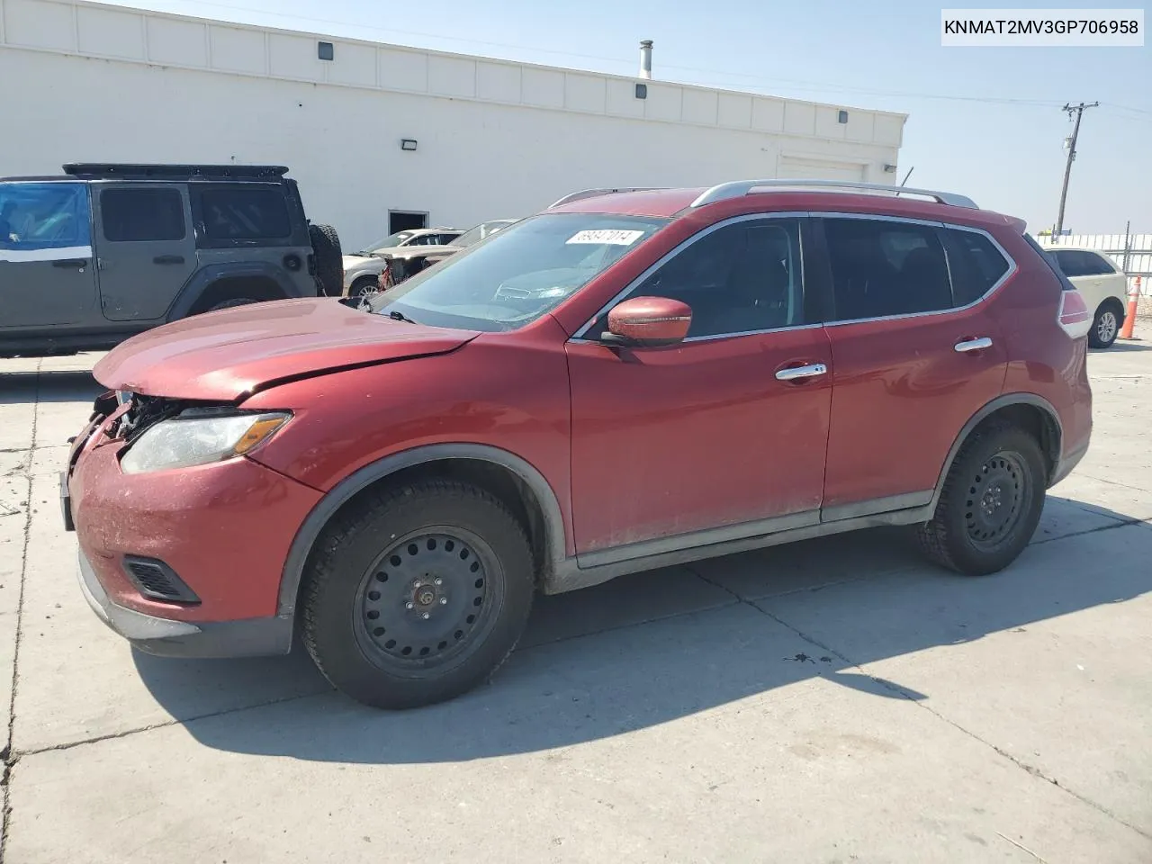 KNMAT2MV3GP706958 2016 Nissan Rogue S