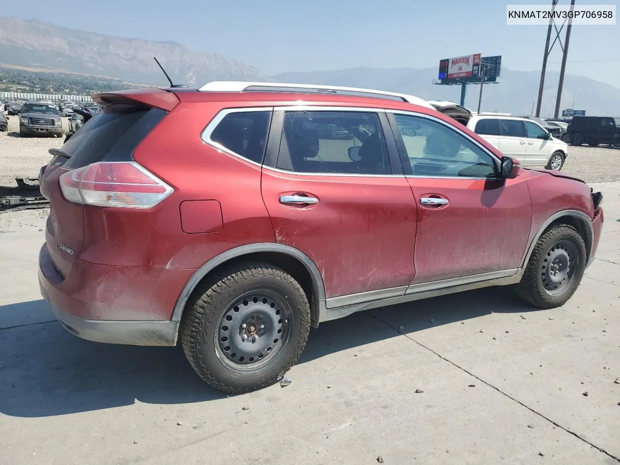 KNMAT2MV3GP706958 2016 Nissan Rogue S