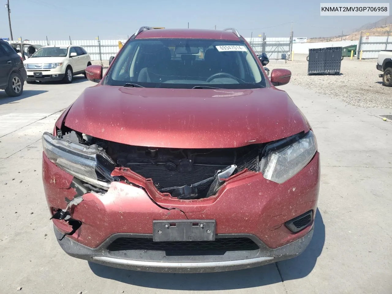 KNMAT2MV3GP706958 2016 Nissan Rogue S