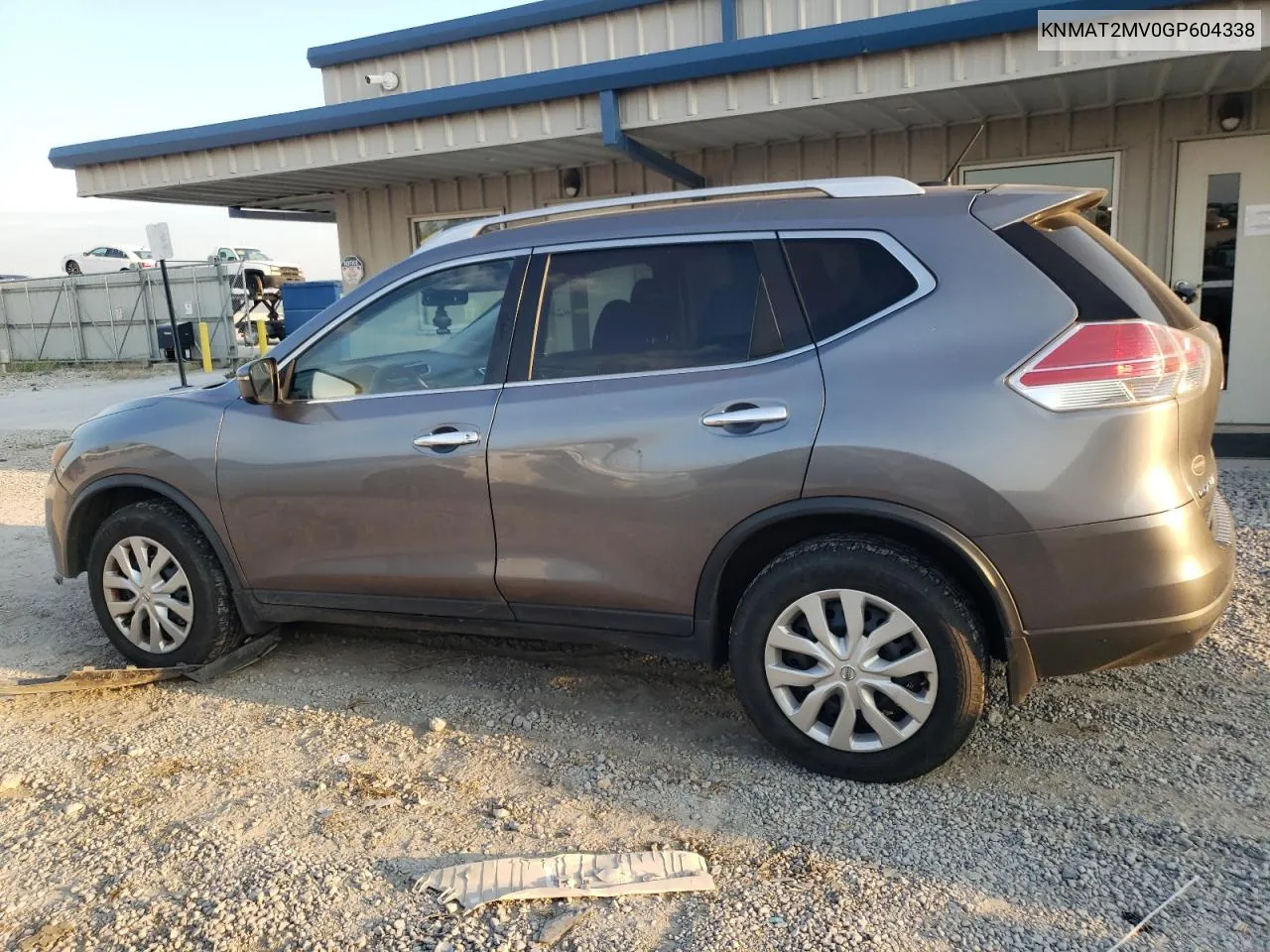 2016 Nissan Rogue S VIN: KNMAT2MV0GP604338 Lot: 69429964