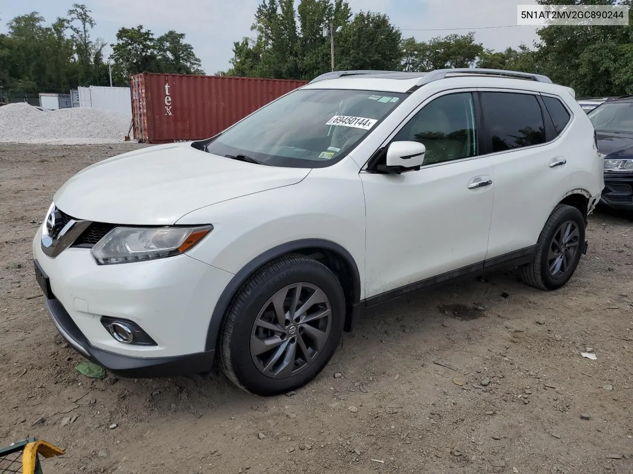 2016 Nissan Rogue S VIN: 5N1AT2MV2GC890244 Lot: 69450144