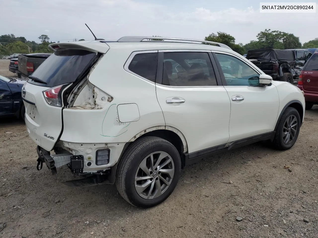 2016 Nissan Rogue S VIN: 5N1AT2MV2GC890244 Lot: 69450144