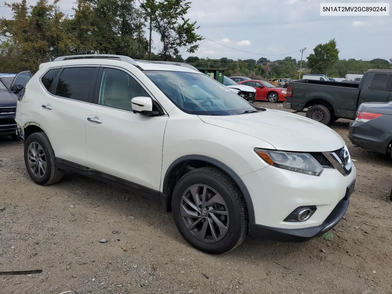 2016 Nissan Rogue S VIN: 5N1AT2MV2GC890244 Lot: 69450144