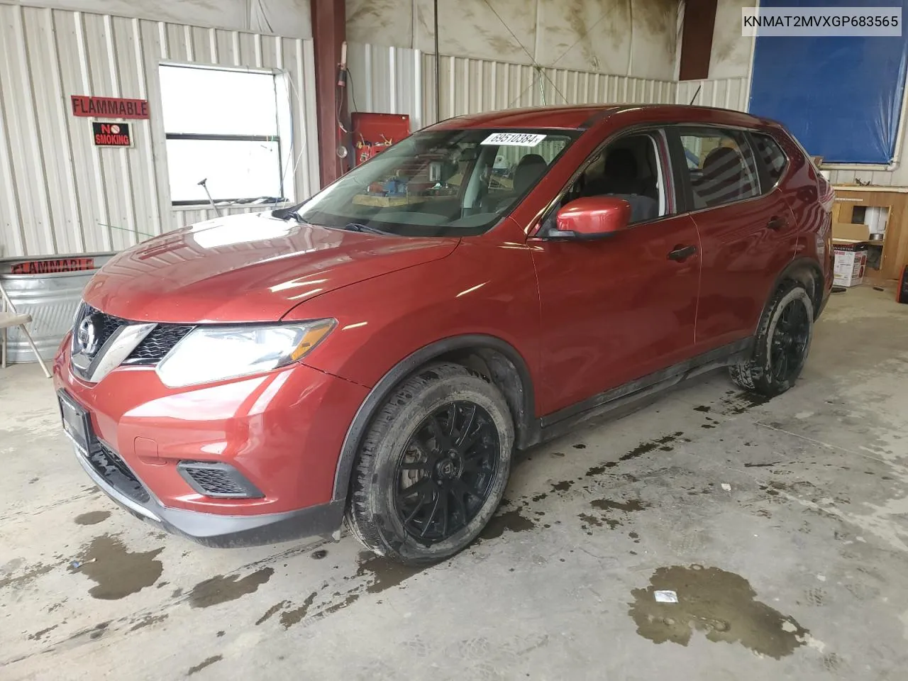 2016 Nissan Rogue S VIN: KNMAT2MVXGP683565 Lot: 69510384