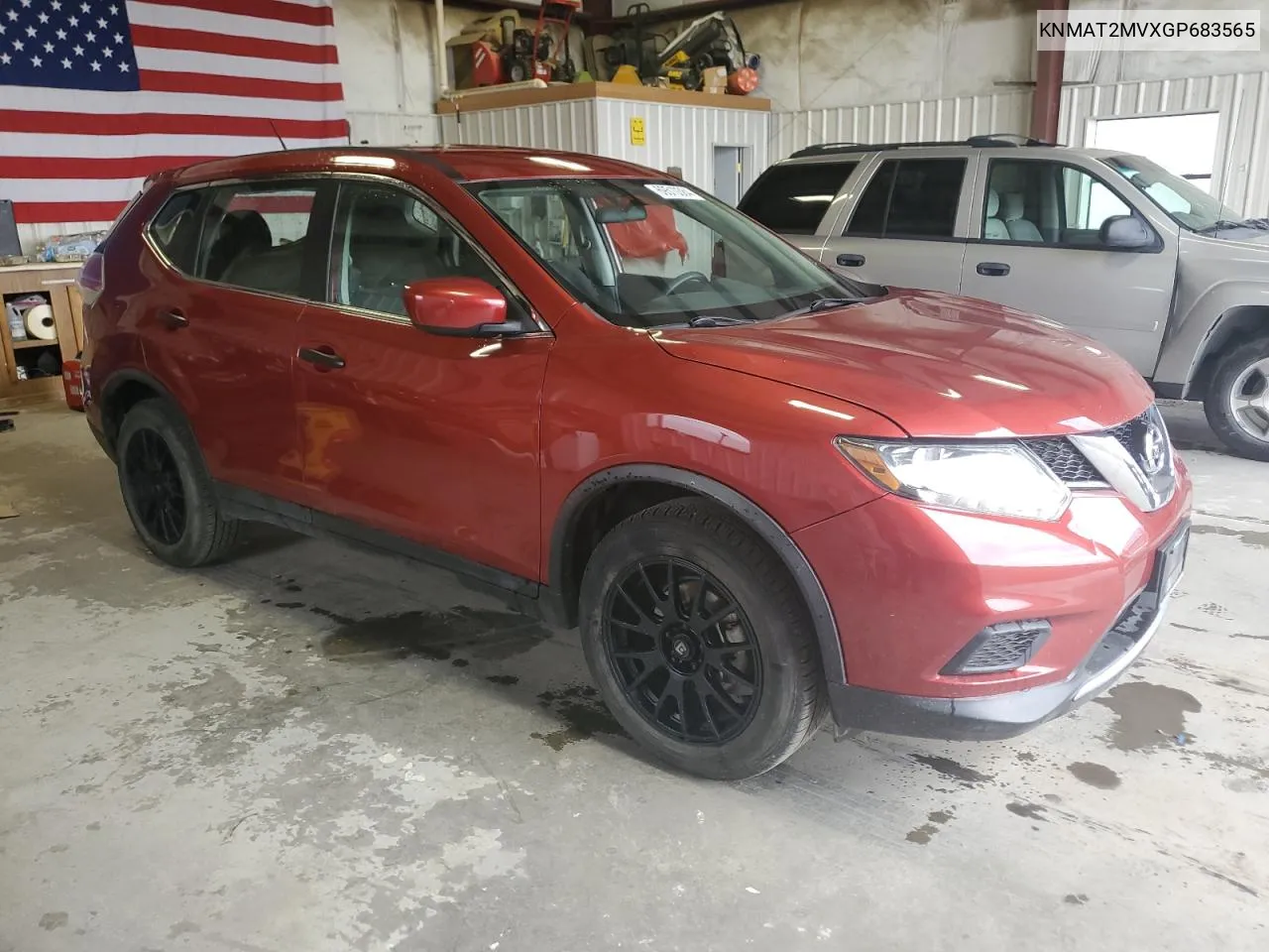 2016 Nissan Rogue S VIN: KNMAT2MVXGP683565 Lot: 69510384