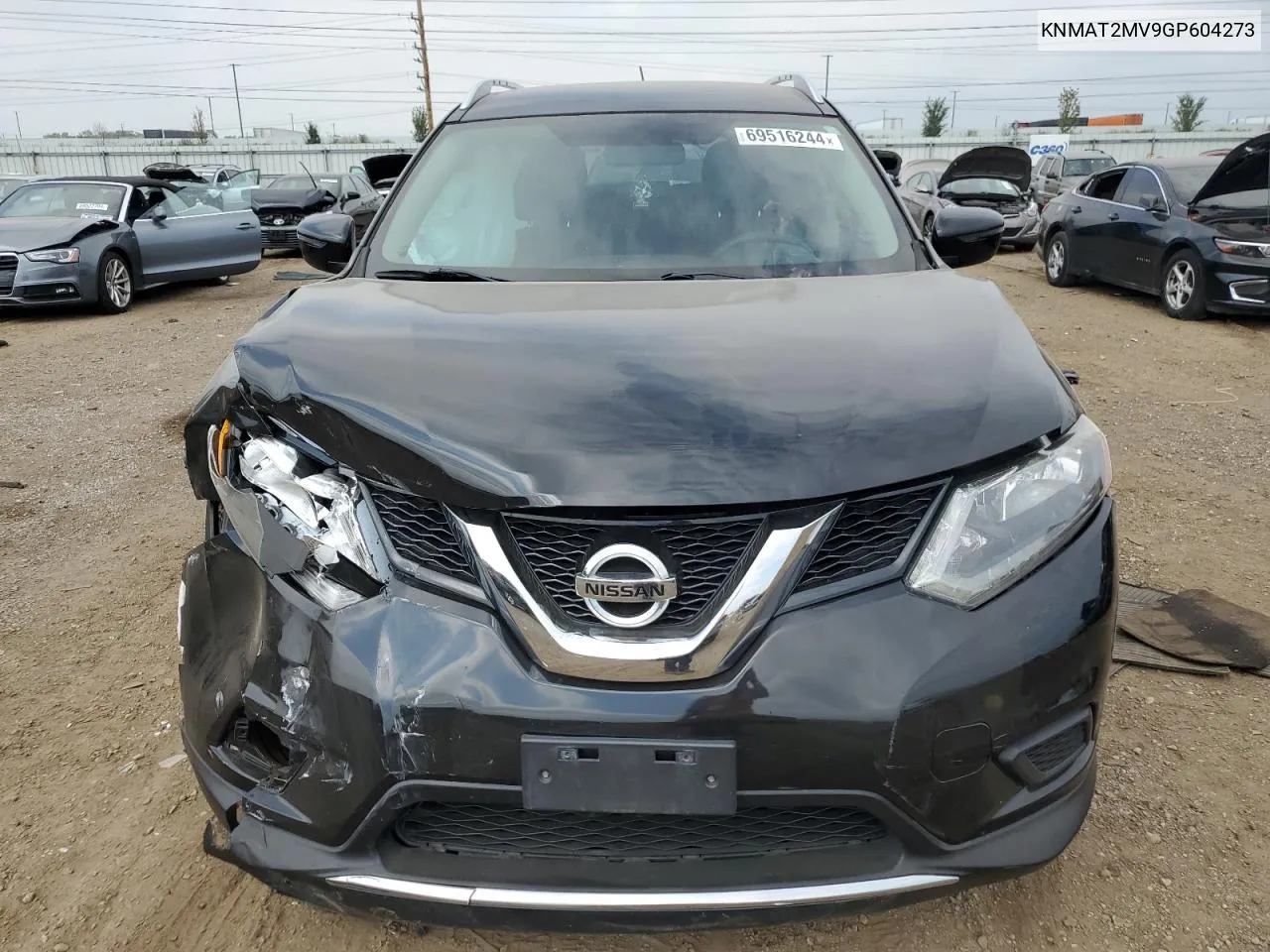 2016 Nissan Rogue S VIN: KNMAT2MV9GP604273 Lot: 69516244