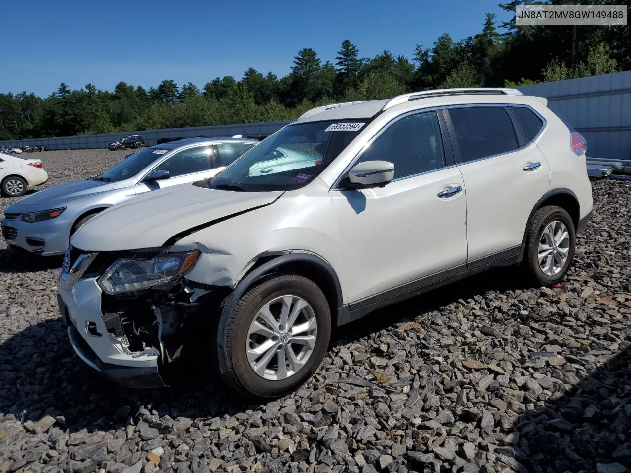 2016 Nissan Rogue S VIN: JN8AT2MV8GW149488 Lot: 69553594