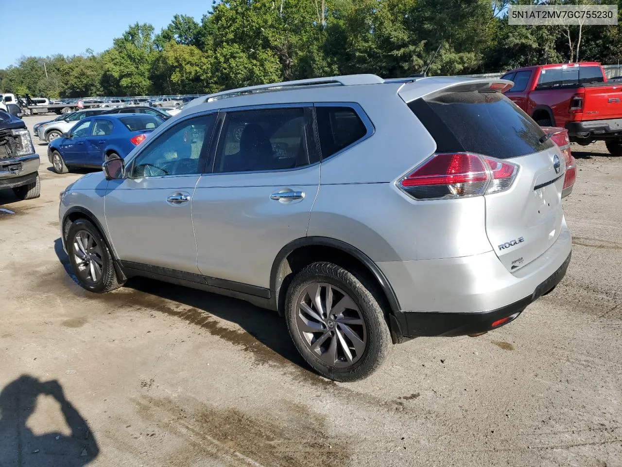 2016 Nissan Rogue S VIN: 5N1AT2MV7GC755230 Lot: 69571484