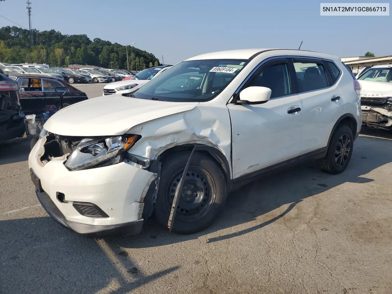 2016 Nissan Rogue S VIN: 5N1AT2MV1GC866713 Lot: 69609104