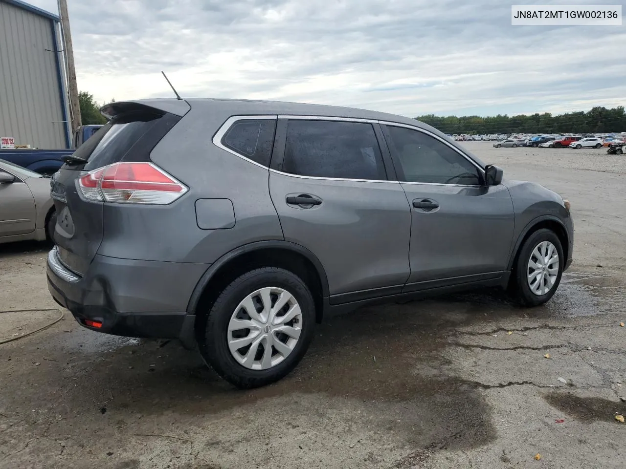 2016 Nissan Rogue S VIN: JN8AT2MT1GW002136 Lot: 69613454