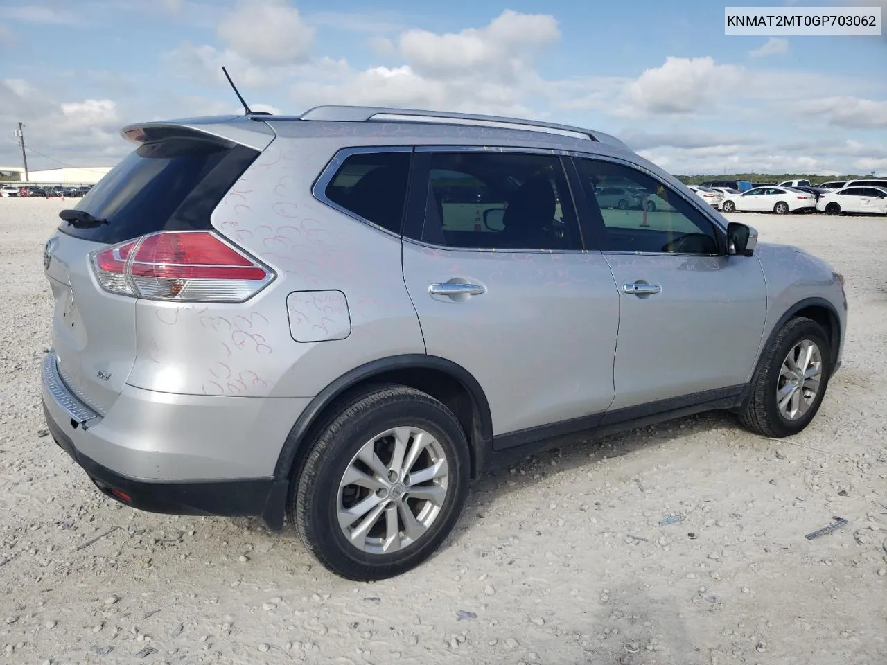 2016 Nissan Rogue S VIN: KNMAT2MT0GP703062 Lot: 69649134