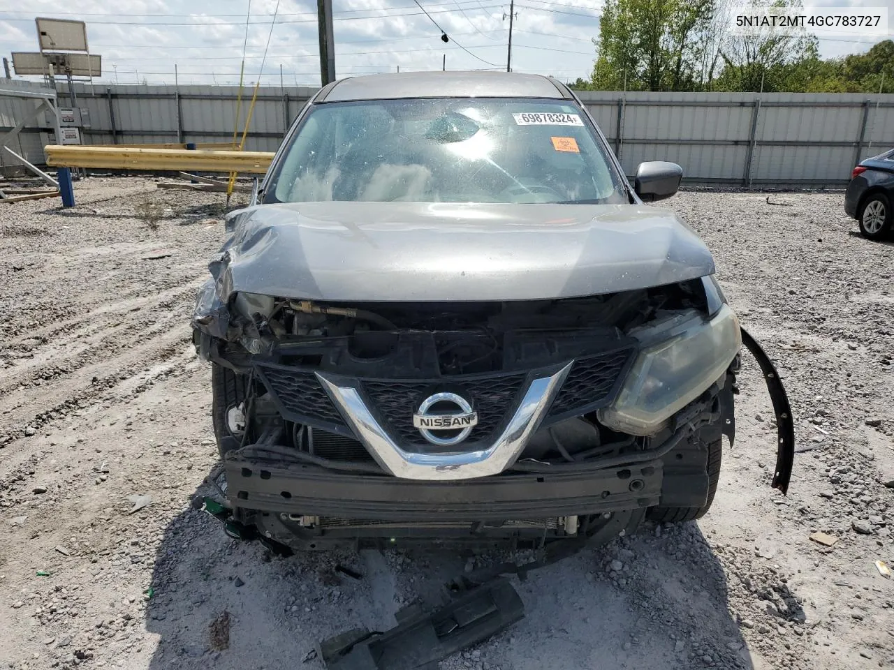 2016 Nissan Rogue S VIN: 5N1AT2MT4GC783727 Lot: 69878324