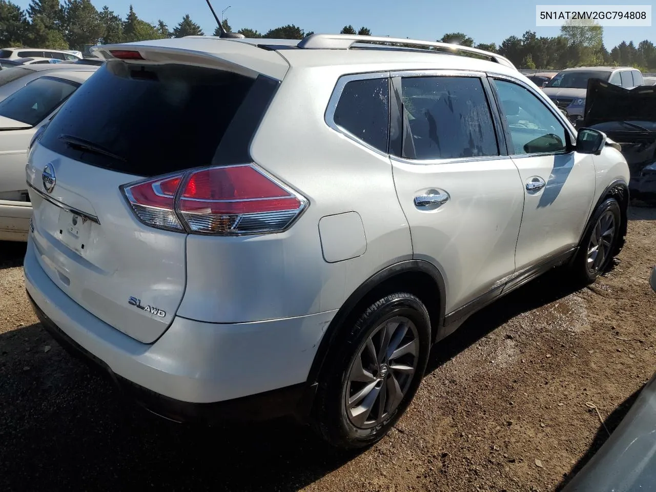 2016 Nissan Rogue S VIN: 5N1AT2MV2GC794808 Lot: 69881844