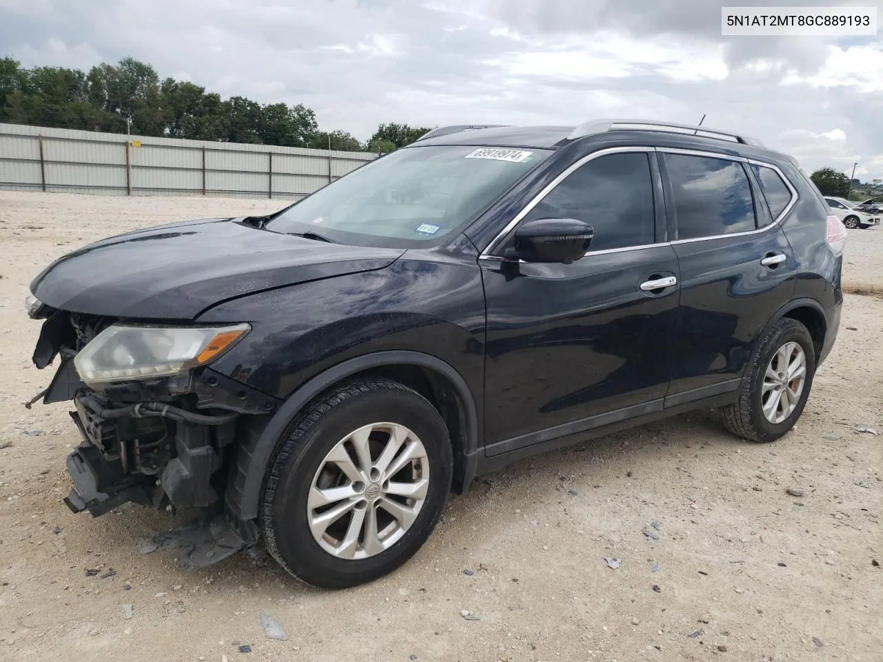 2016 Nissan Rogue S VIN: 5N1AT2MT8GC889193 Lot: 69919974