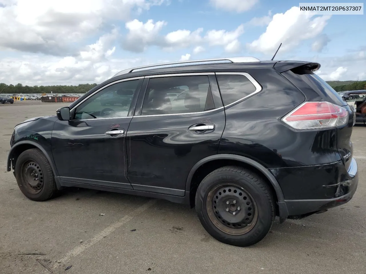 2016 Nissan Rogue S VIN: KNMAT2MT2GP637307 Lot: 69930884