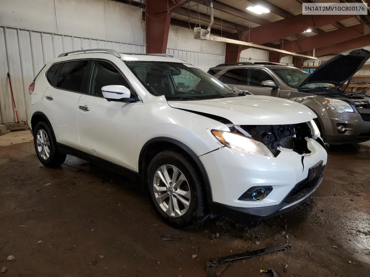 2016 Nissan Rogue S VIN: 5N1AT2MV1GC800176 Lot: 70010434