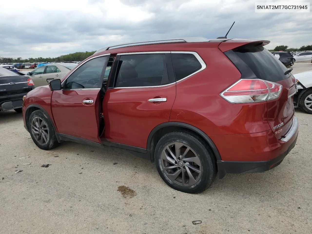 2016 Nissan Rogue S VIN: 5N1AT2MT7GC731945 Lot: 70062764