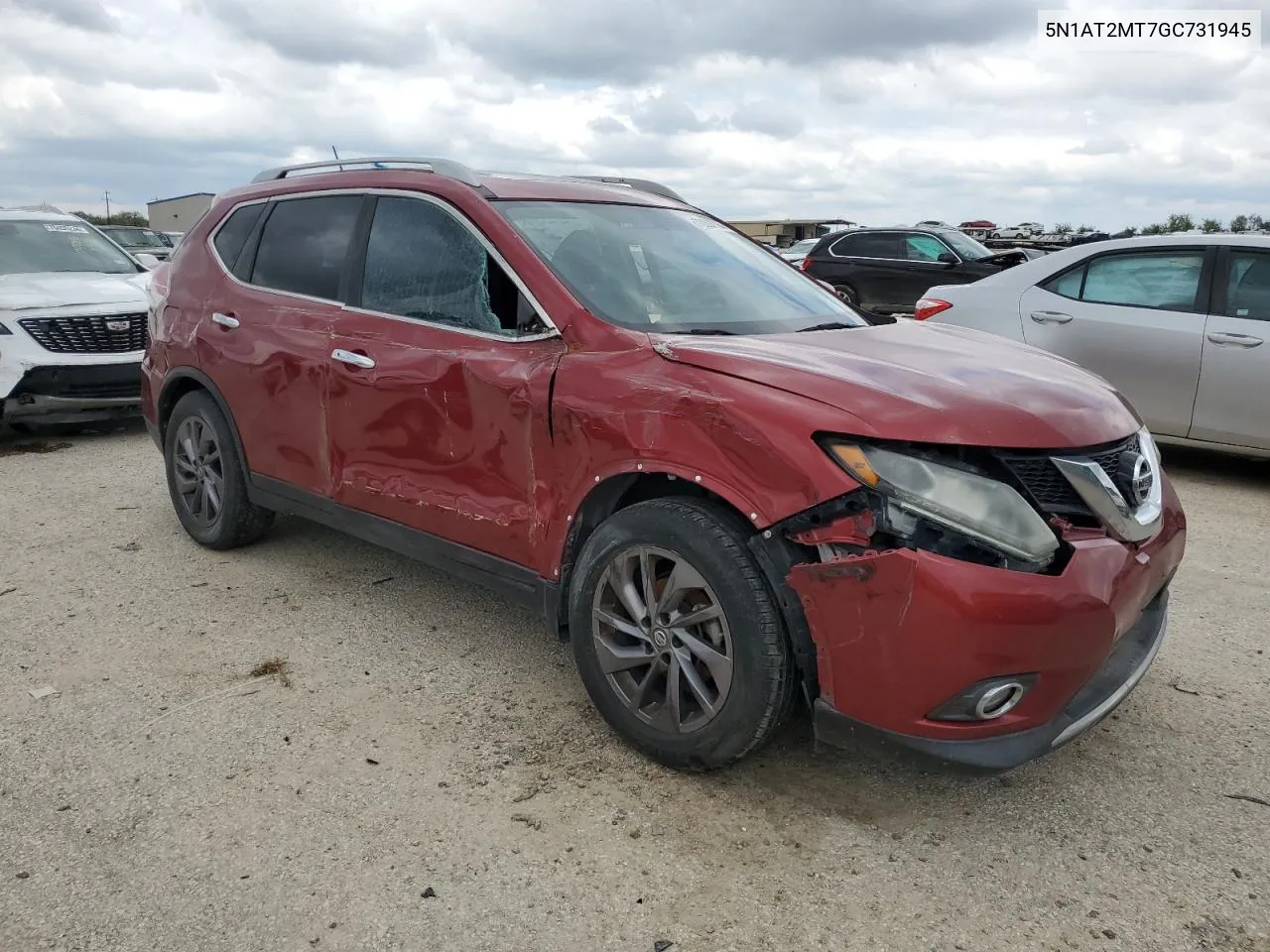 2016 Nissan Rogue S VIN: 5N1AT2MT7GC731945 Lot: 70062764