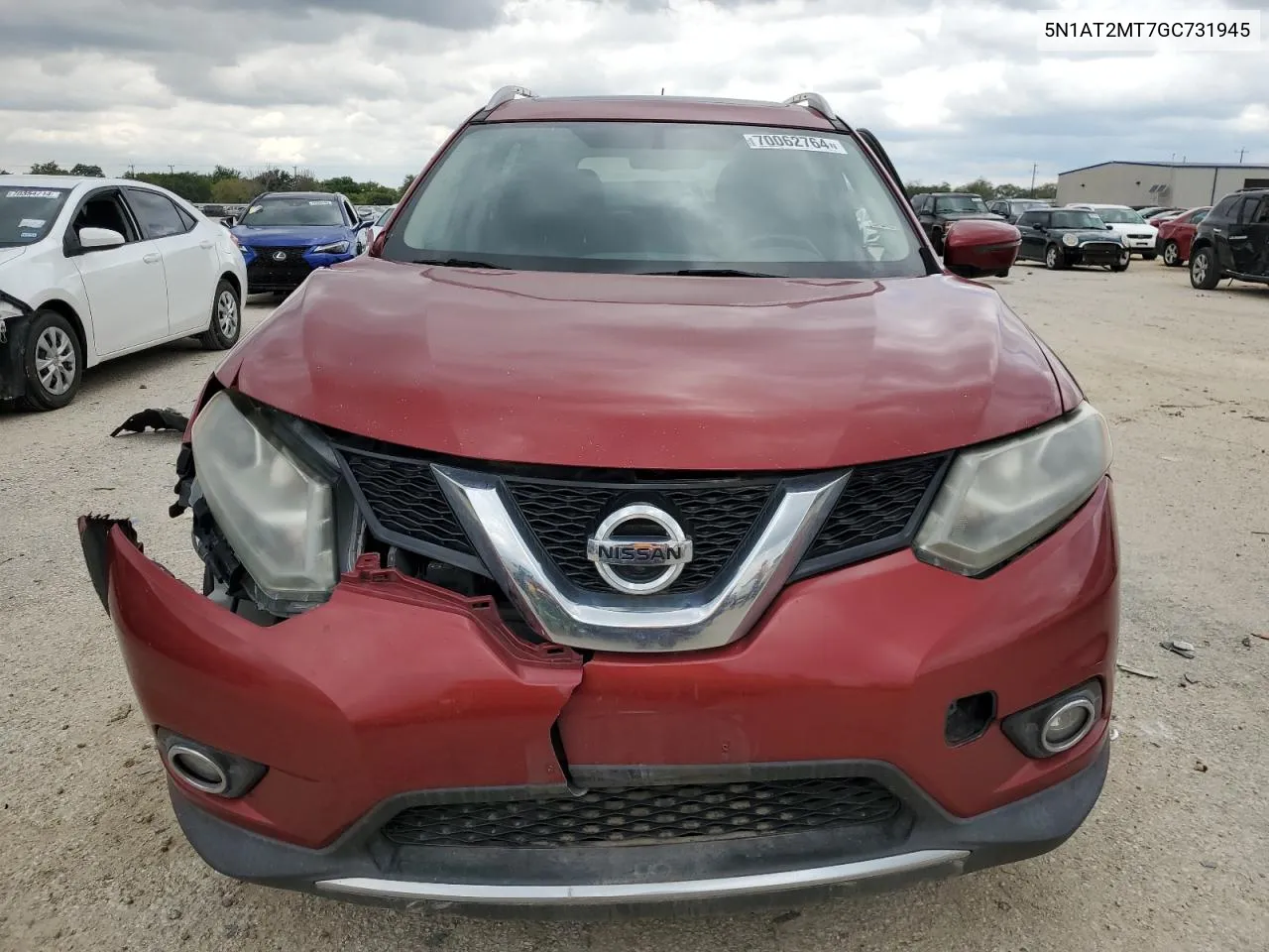 5N1AT2MT7GC731945 2016 Nissan Rogue S