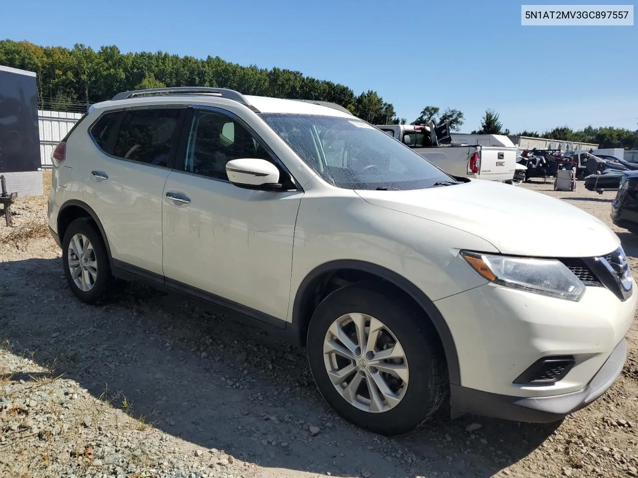 2016 Nissan Rogue S VIN: 5N1AT2MV3GC897557 Lot: 70078854