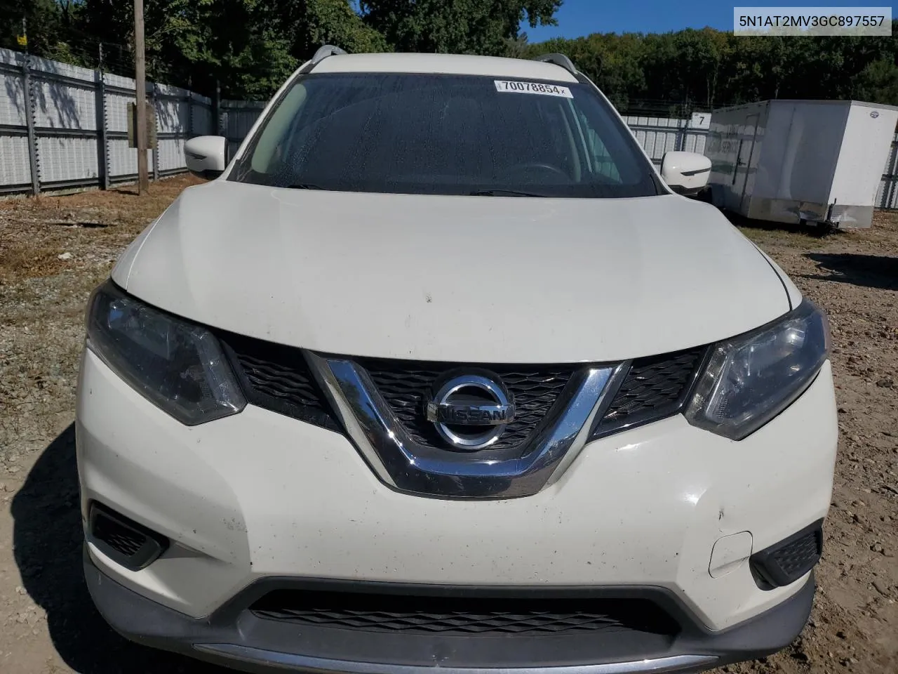 2016 Nissan Rogue S VIN: 5N1AT2MV3GC897557 Lot: 70078854