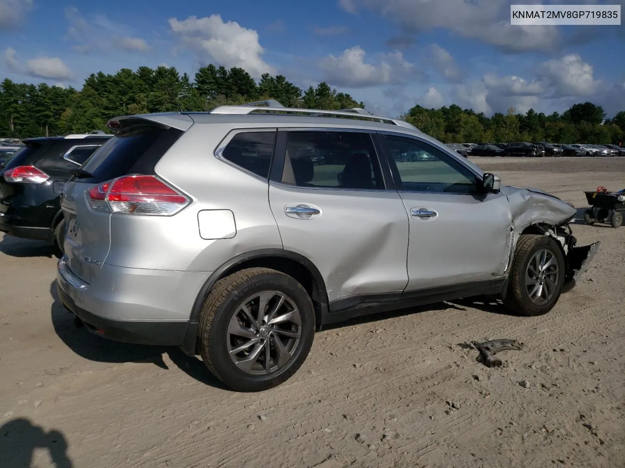 2016 Nissan Rogue S VIN: KNMAT2MV8GP719835 Lot: 70280134