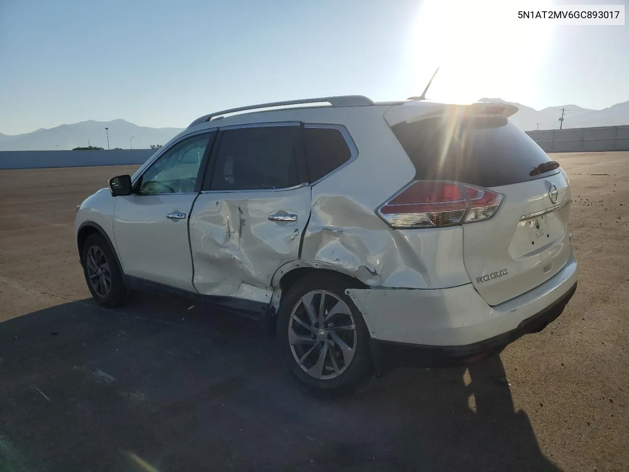 2016 Nissan Rogue S VIN: 5N1AT2MV6GC893017 Lot: 70302874