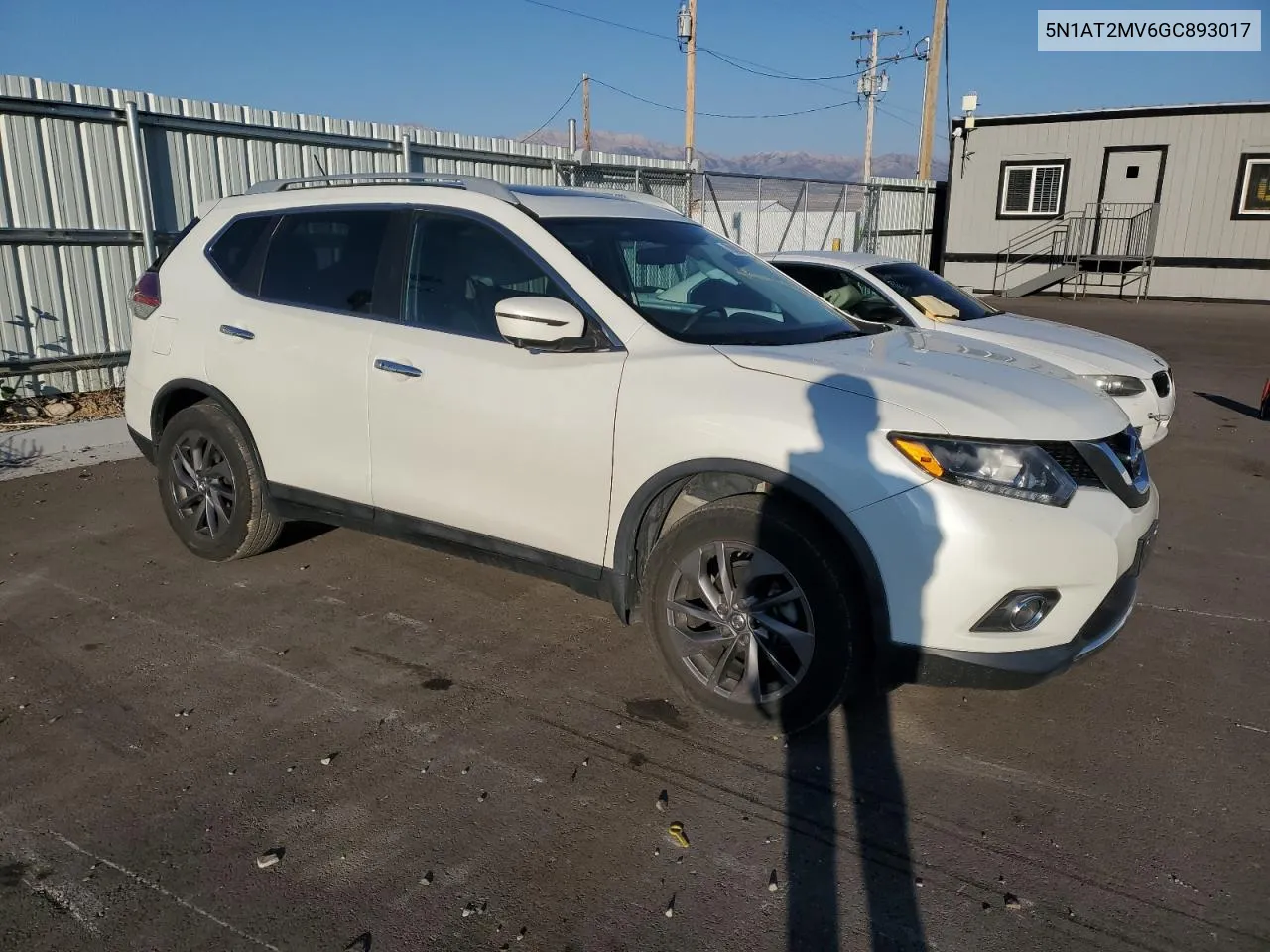 2016 Nissan Rogue S VIN: 5N1AT2MV6GC893017 Lot: 70302874