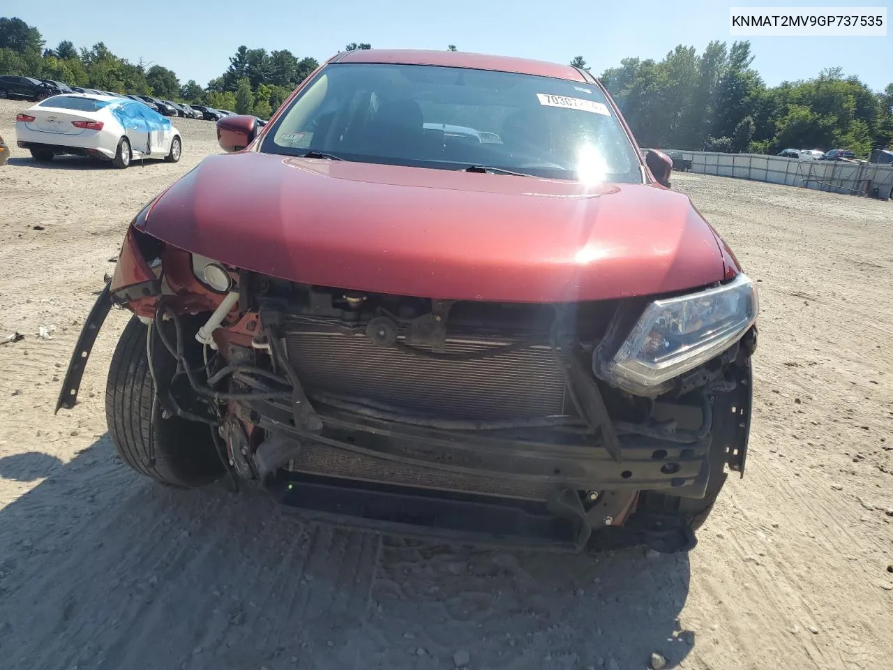 2016 Nissan Rogue S VIN: KNMAT2MV9GP737535 Lot: 70307214