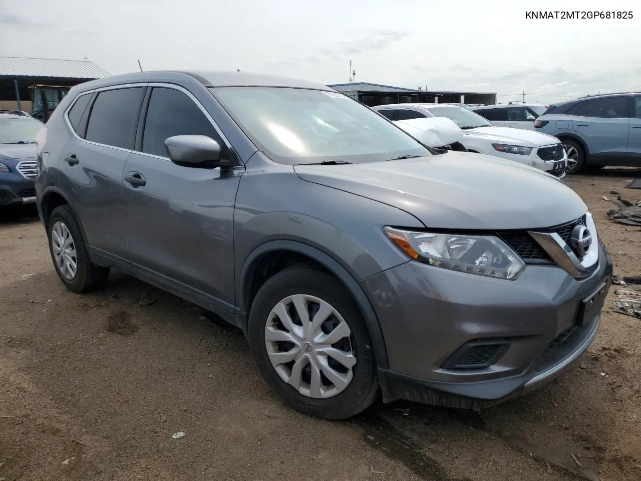 2016 Nissan Rogue S VIN: KNMAT2MT2GP681825 Lot: 70333734