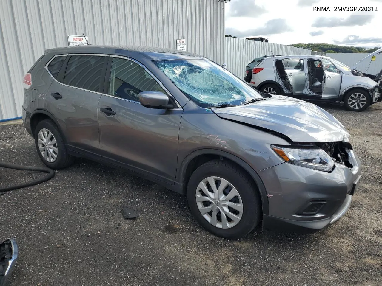 KNMAT2MV3GP720312 2016 Nissan Rogue S