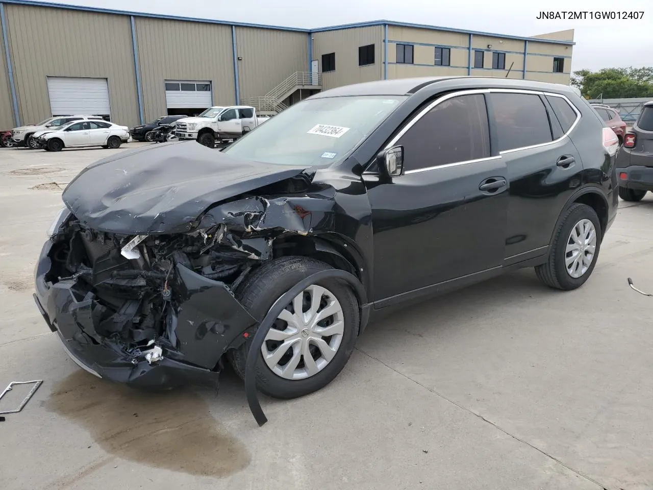 2016 Nissan Rogue S VIN: JN8AT2MT1GW012407 Lot: 70432364