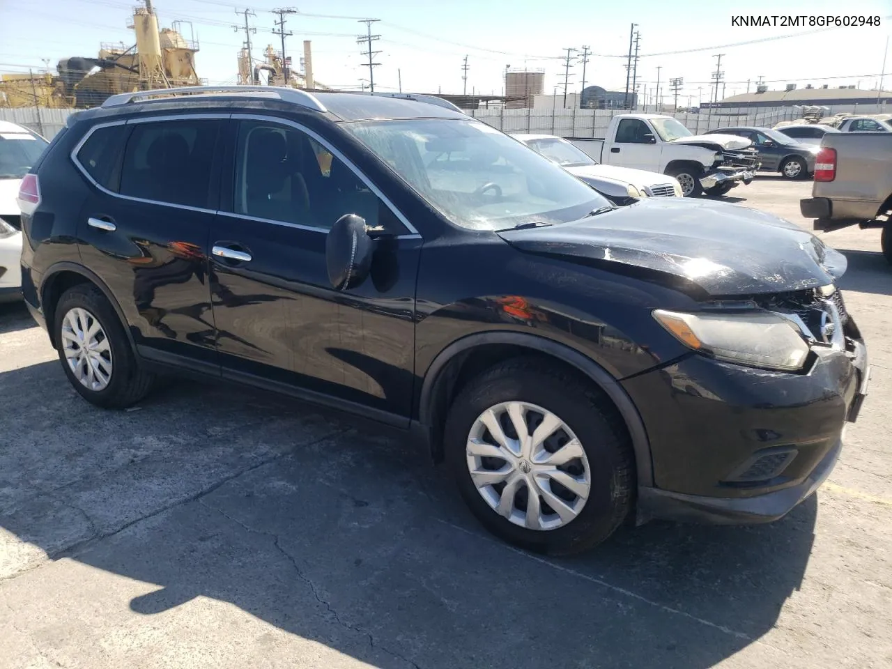 2016 Nissan Rogue S VIN: KNMAT2MT8GP602948 Lot: 70458644