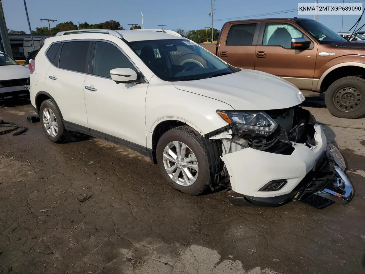 2016 Nissan Rogue S VIN: KNMAT2MTXGP689090 Lot: 70498284