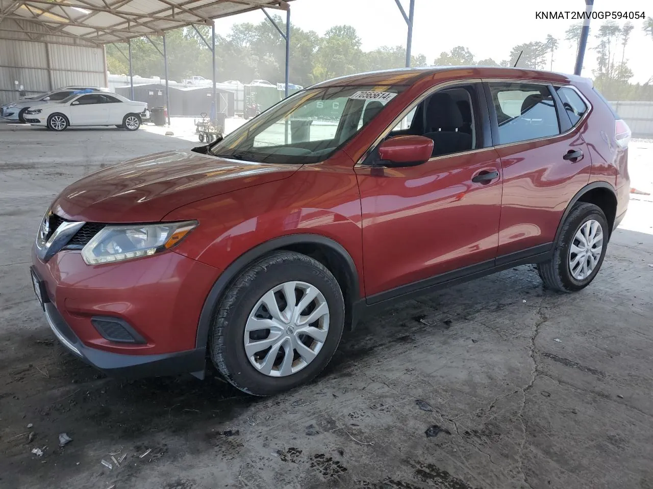 2016 Nissan Rogue S VIN: KNMAT2MV0GP594054 Lot: 70565614