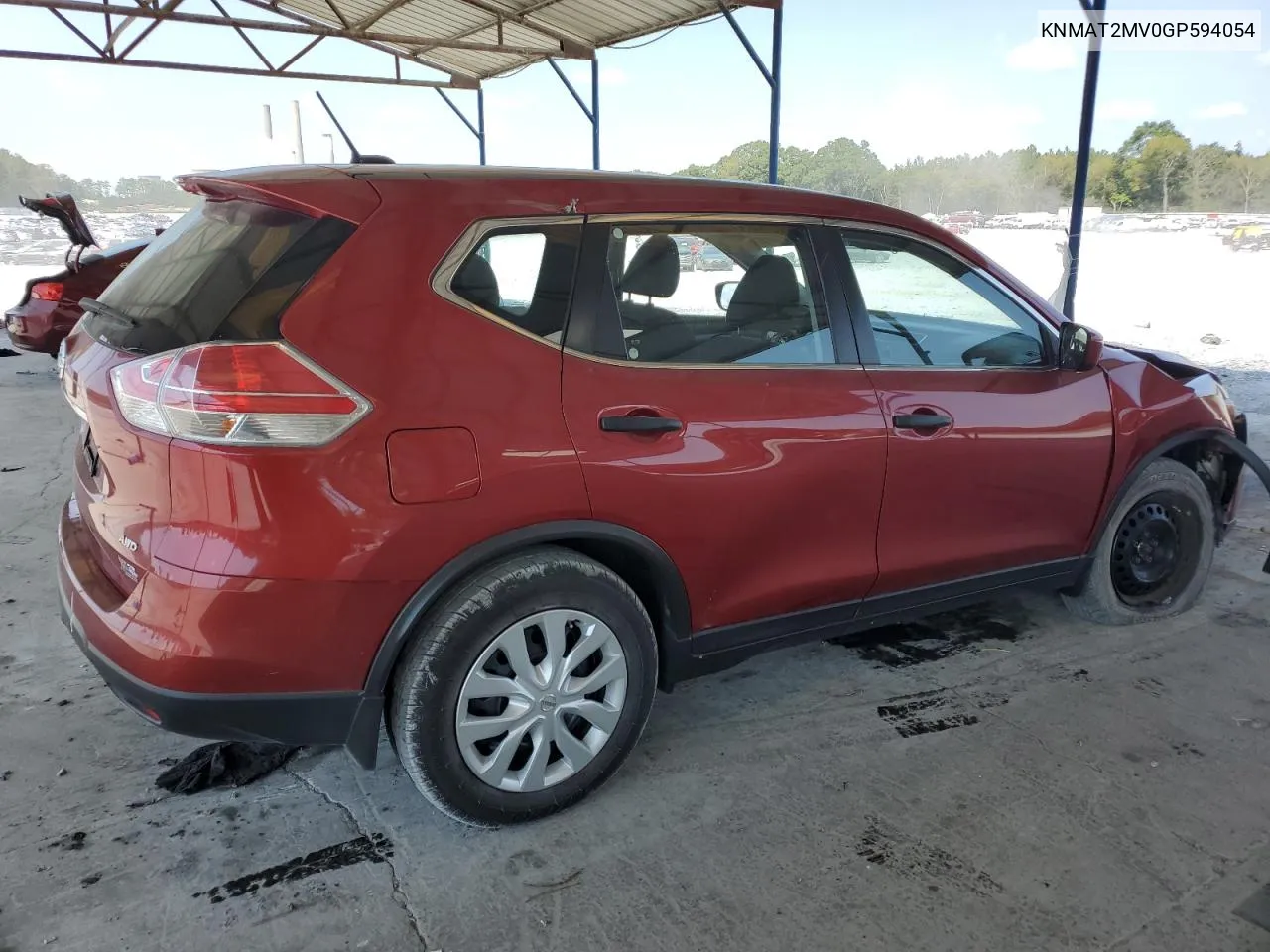 2016 Nissan Rogue S VIN: KNMAT2MV0GP594054 Lot: 70565614