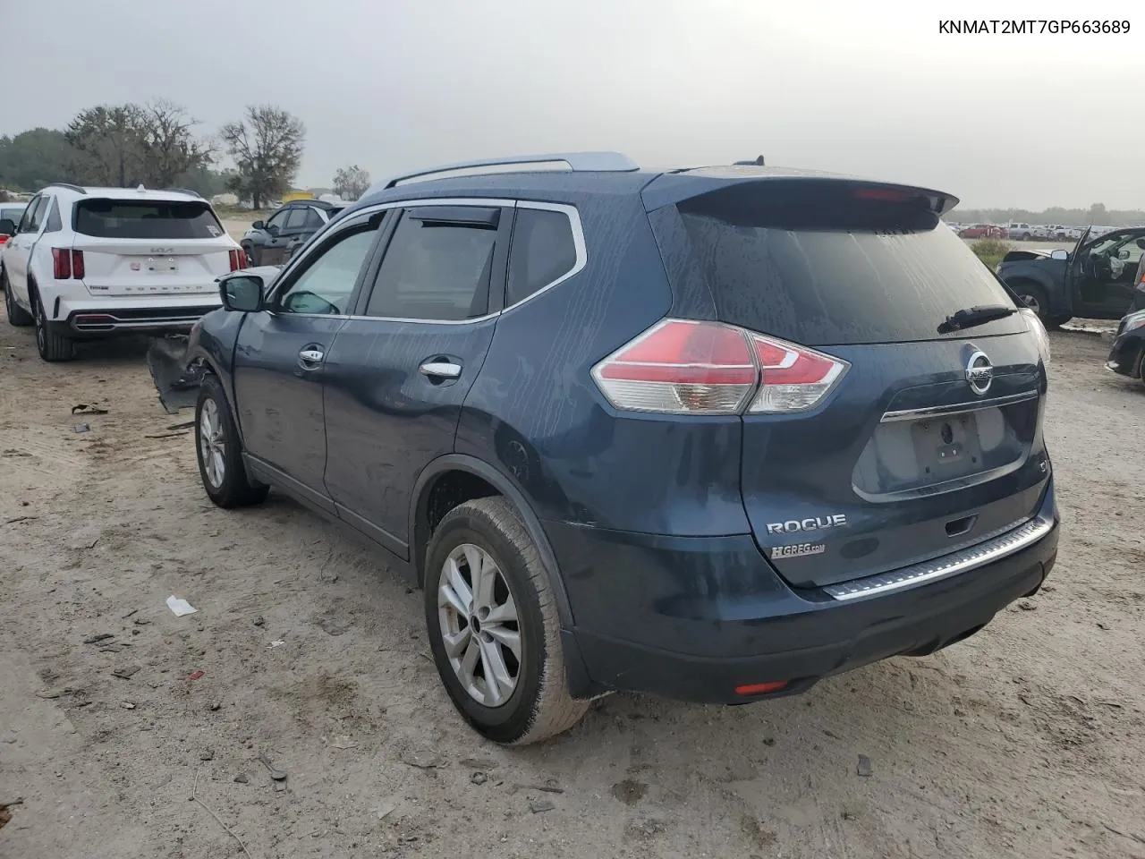 2016 Nissan Rogue S VIN: KNMAT2MT7GP663689 Lot: 70663784