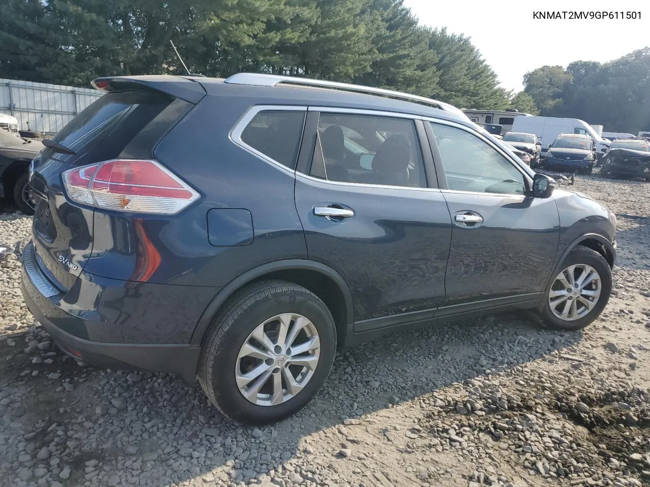 2016 Nissan Rogue S VIN: KNMAT2MV9GP611501 Lot: 70792124