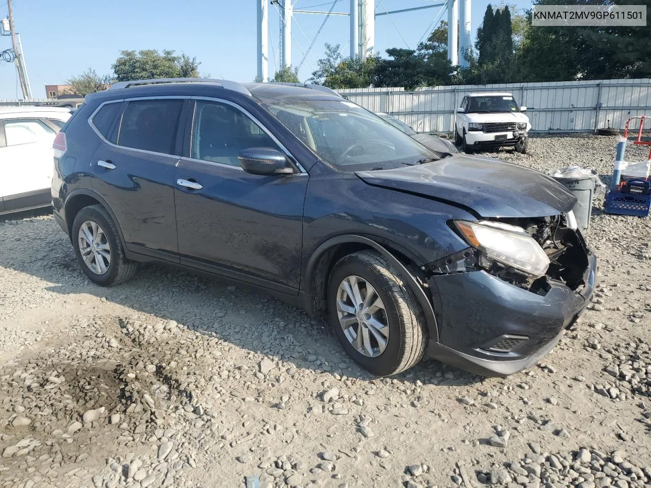 2016 Nissan Rogue S VIN: KNMAT2MV9GP611501 Lot: 70792124