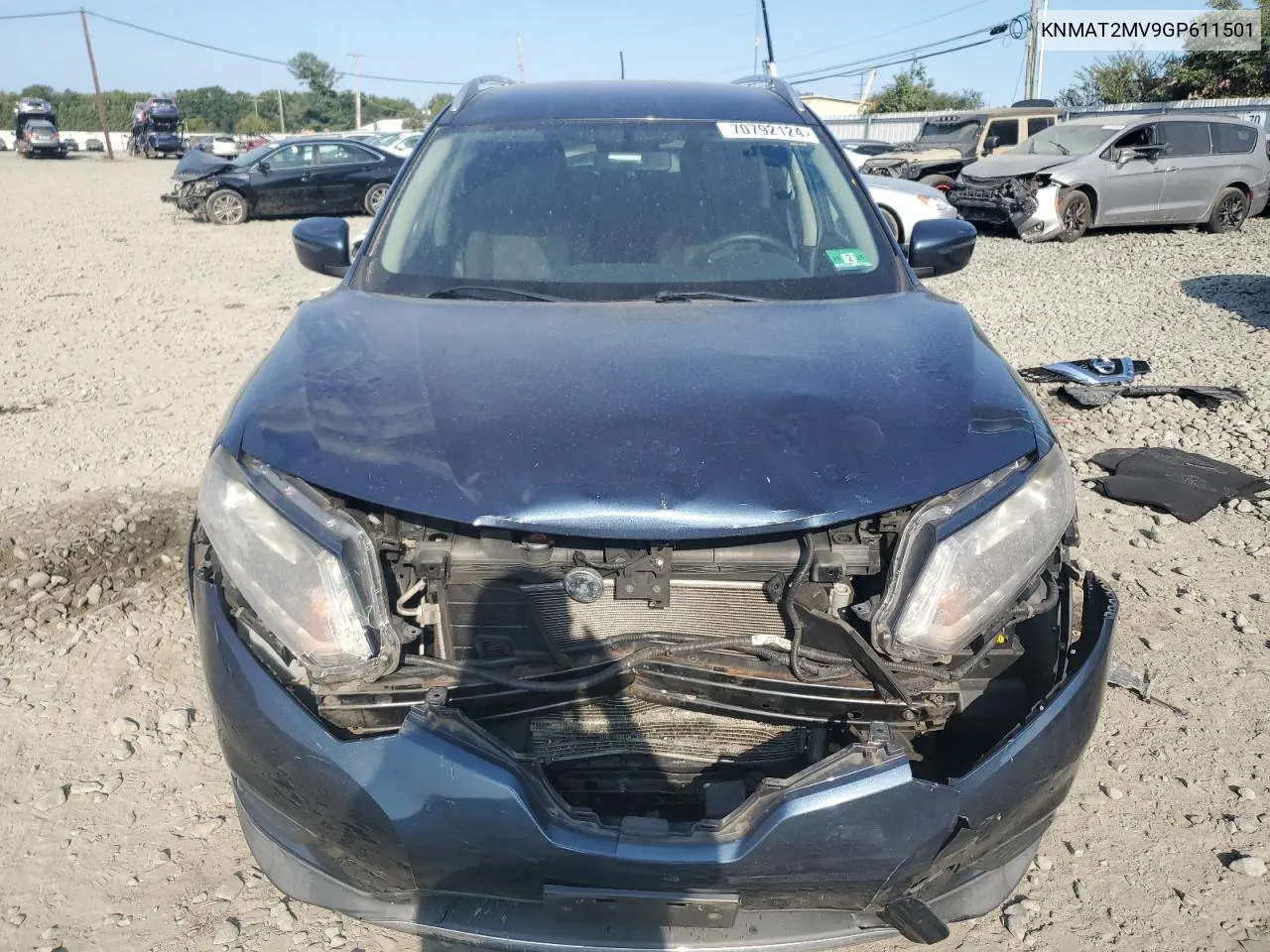 KNMAT2MV9GP611501 2016 Nissan Rogue S