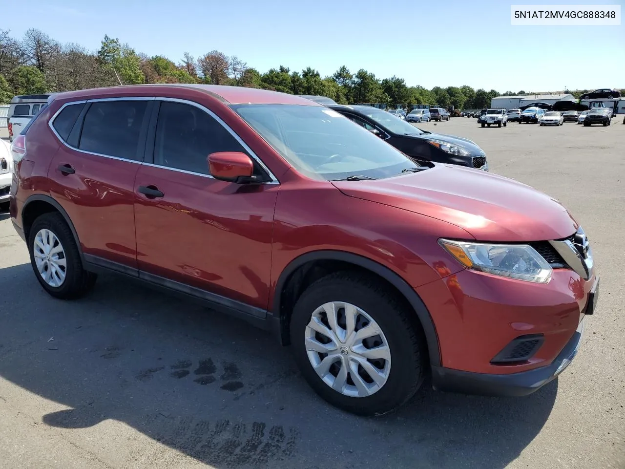 2016 Nissan Rogue S VIN: 5N1AT2MV4GC888348 Lot: 71163984