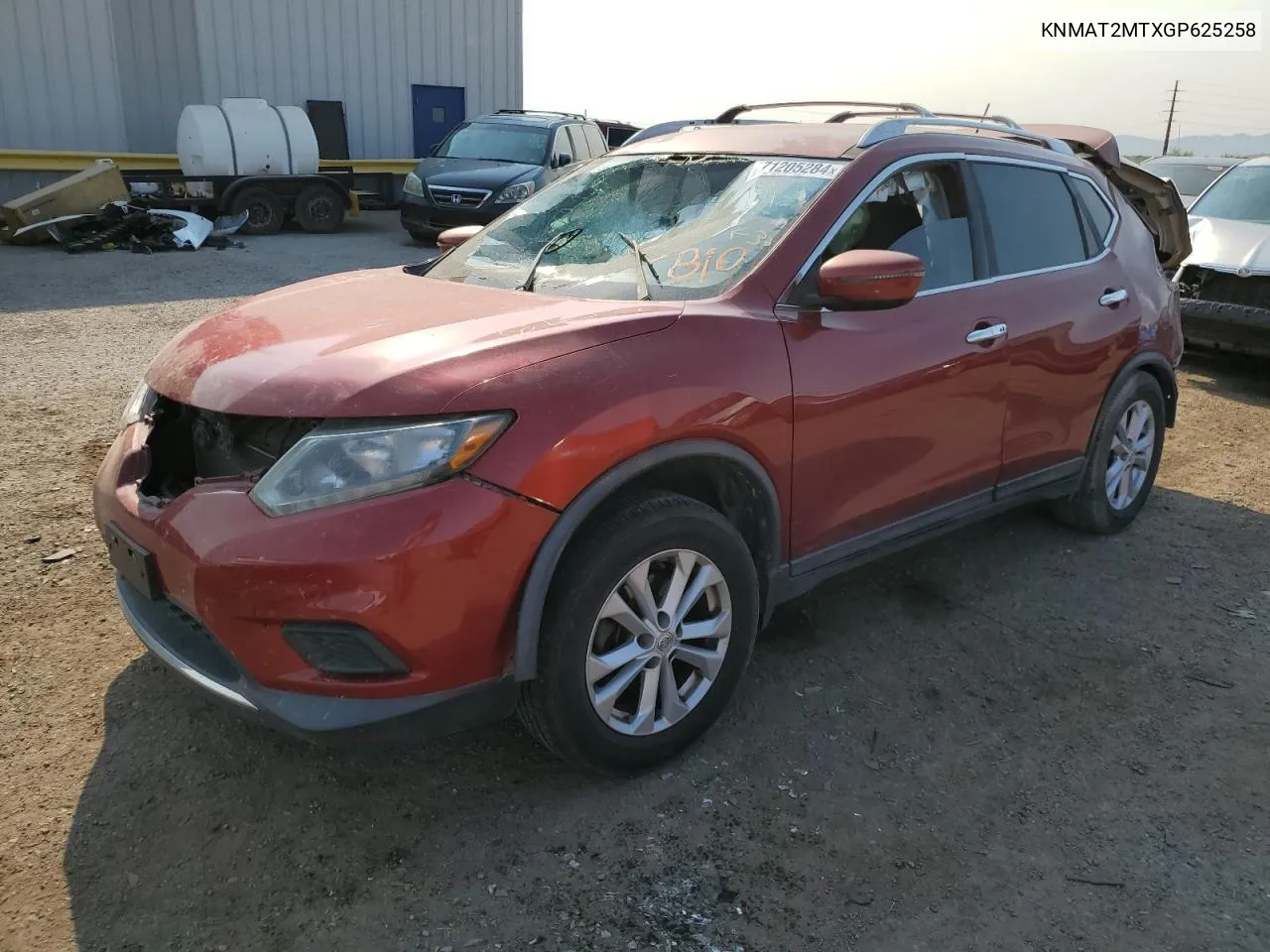 KNMAT2MTXGP625258 2016 Nissan Rogue S