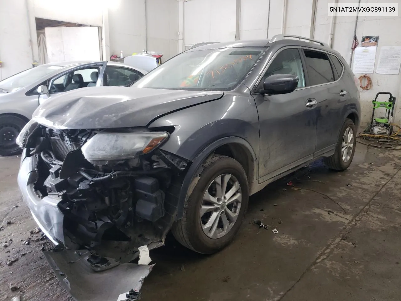 2016 Nissan Rogue S VIN: 5N1AT2MVXGC891139 Lot: 71301534